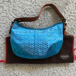 Coach Mini Monogram Small Hobo in a Unique Blue